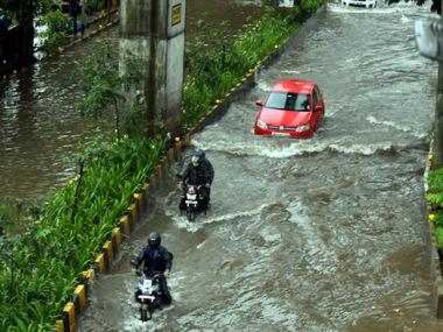 मुंबई में बारिश से  बेकाबू  हुए हालात,भर गया  जगह-जगह  पानी ||